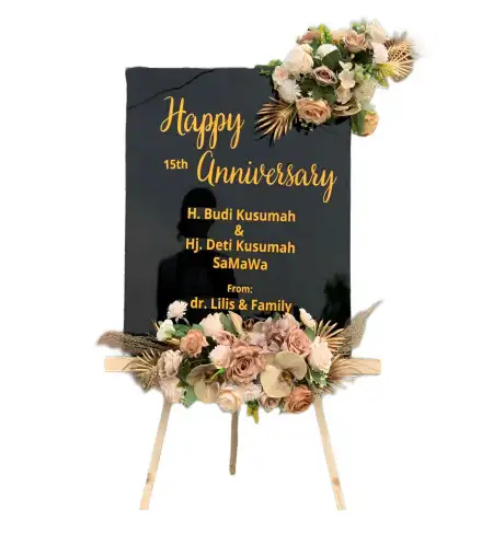 Papan Bunga Akrilik Garden Wedding Jakarta