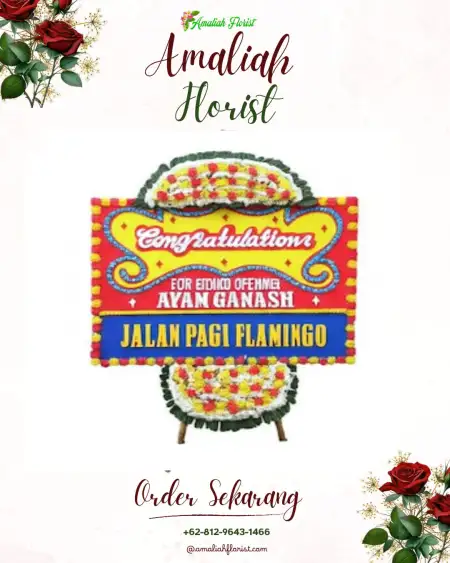Sewa Papan Bunga Garden Wedding Jakarta
